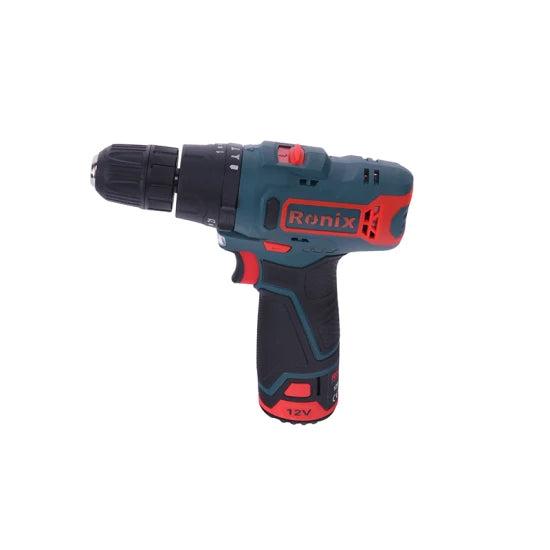 Ronix Model 8101K One Extra Battery BMC Packing Variable Speed 12V Mini Cordless Impact Drill Driver