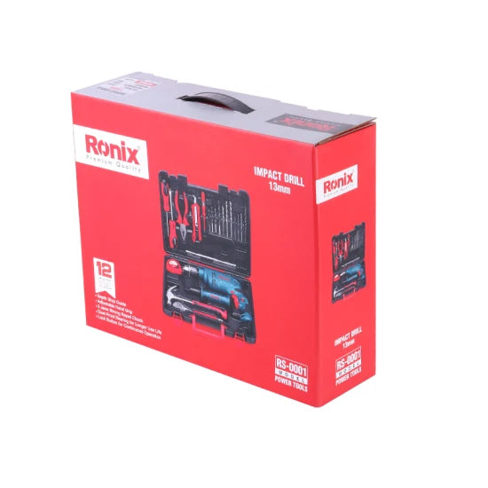 Ronix RS-0001 Power Rotary Tool Combo Kit with Hammer Test Pen Screwdriver Wood Drill Bit and 22PCS Impact Drill Kits