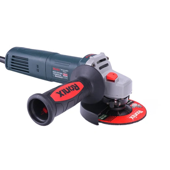 Ronix Ready Stock 115mm 850W Single Speed Slide Switch Mini Electric Angle Grinder for Grinding & Cutting