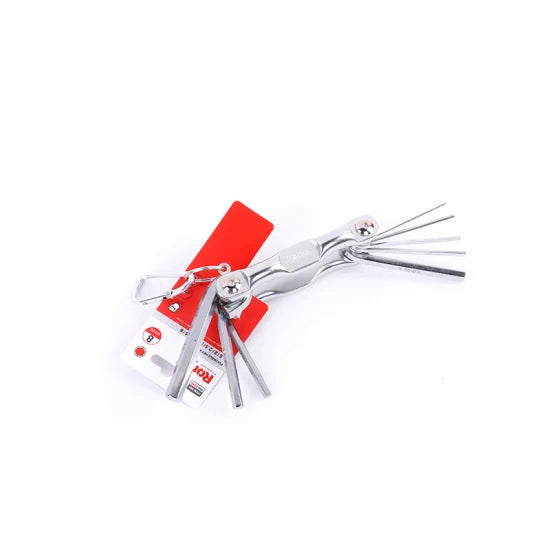 Ronix Rh-2040 6PCS Folding Hex Key Set with Key Chain