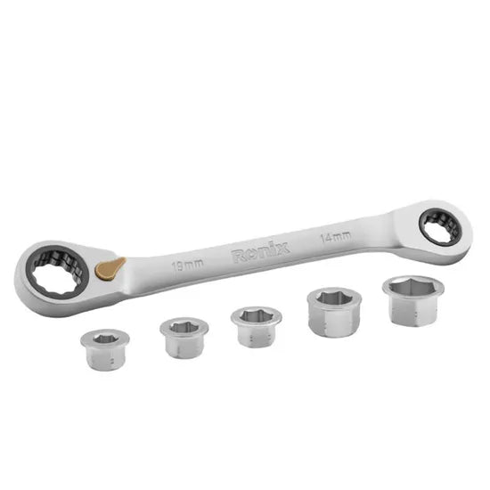 Ronix Rh-2171 Two-Way Ratchet Spanner Set 14*19mm Professional Hand Tool Cheap Hand Spanner Tool 6PCS Set