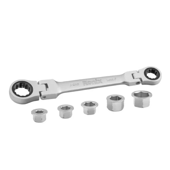 Ronix Rh-2172 Flexible Ratchet Spanner Set 14*19mm Professional Hand Tool Cheap Hand Spanner Tool 6PCS Set