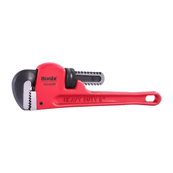 Ronix Rh-2550 Pipe Wrench 8" Heavy Duty Aluminum Steel Straight Telescopic Pipe Stainless Steel Adjustable Wrench