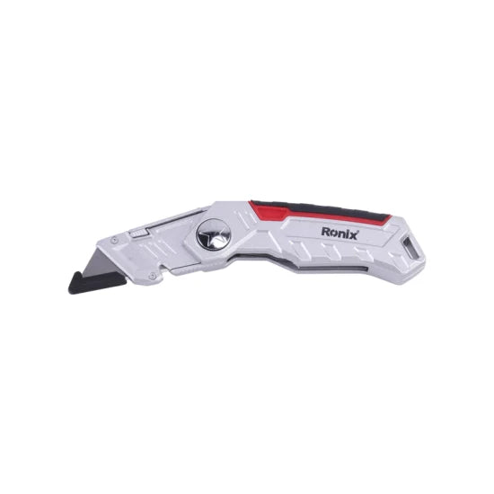 Ronix Rh-3009 Office Cutter Knife Lockback Utility Knife Quick-Change Box Cutter Handle Folding Pocket Knife