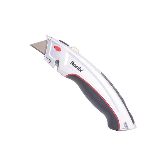 Ronix Rh-3010 General Purpose Utility Knife Multi Utility Knife Cutter for Industrial Use with 3 Extra Blade
