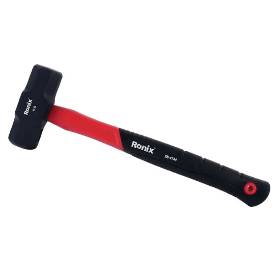 Ronix Rh-4744 4lb Sledge Hammer Quality Shock-Resistant Fiberglass Handle Sledge Hammer Steel Head Sledge Hammer