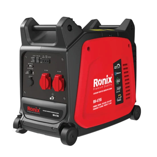 RONIX Ronix Rh-4795 Gasoline Inverter Generator 3500W 220V Generator Leafy Portable Silent Generator Home Use