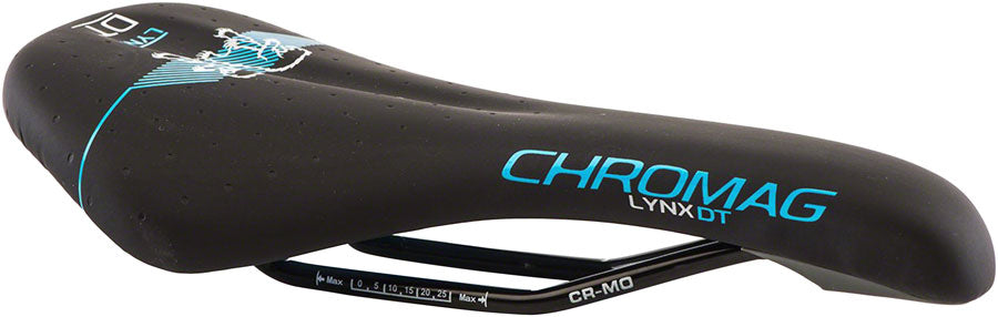 Chromag Lynx DT Saddle Collection – Chromoly Bike Saddle for All-Mountain, Freeride & Downhill, Synthetic Top, Low Profile Design