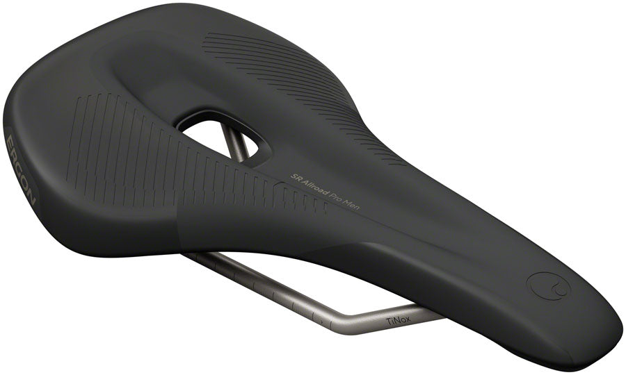 Bike Saddle Ergon SR Allroad Pro - TiNox SL, Black, Men's, Small/Medium