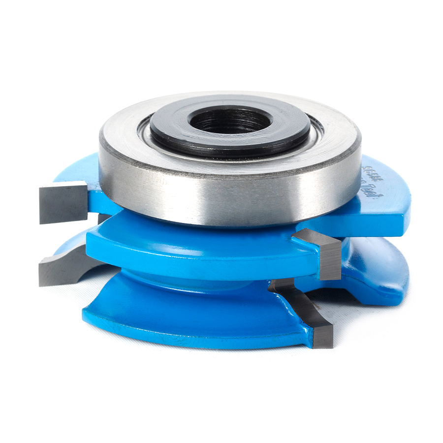 Amana SC586 Carbide Tipped 3-Wing Roman Ogee Reversible Stile & Rail 2-13/32 x 1 x 1/2 & 3/4 Bore for 1-Inch Material