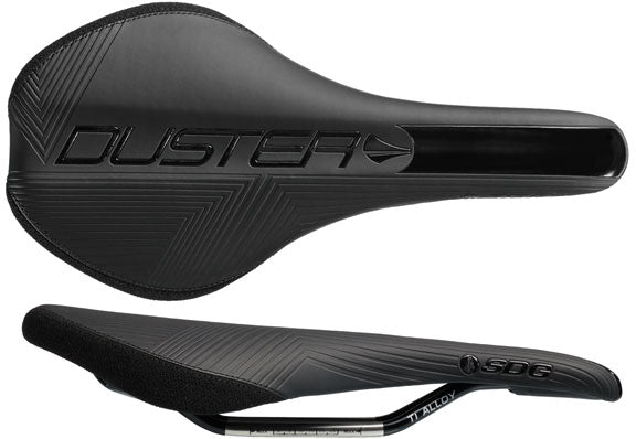 Bike Saddle SDG Duster P Mtn , Ti-Alloy Rails - Blk/Blk