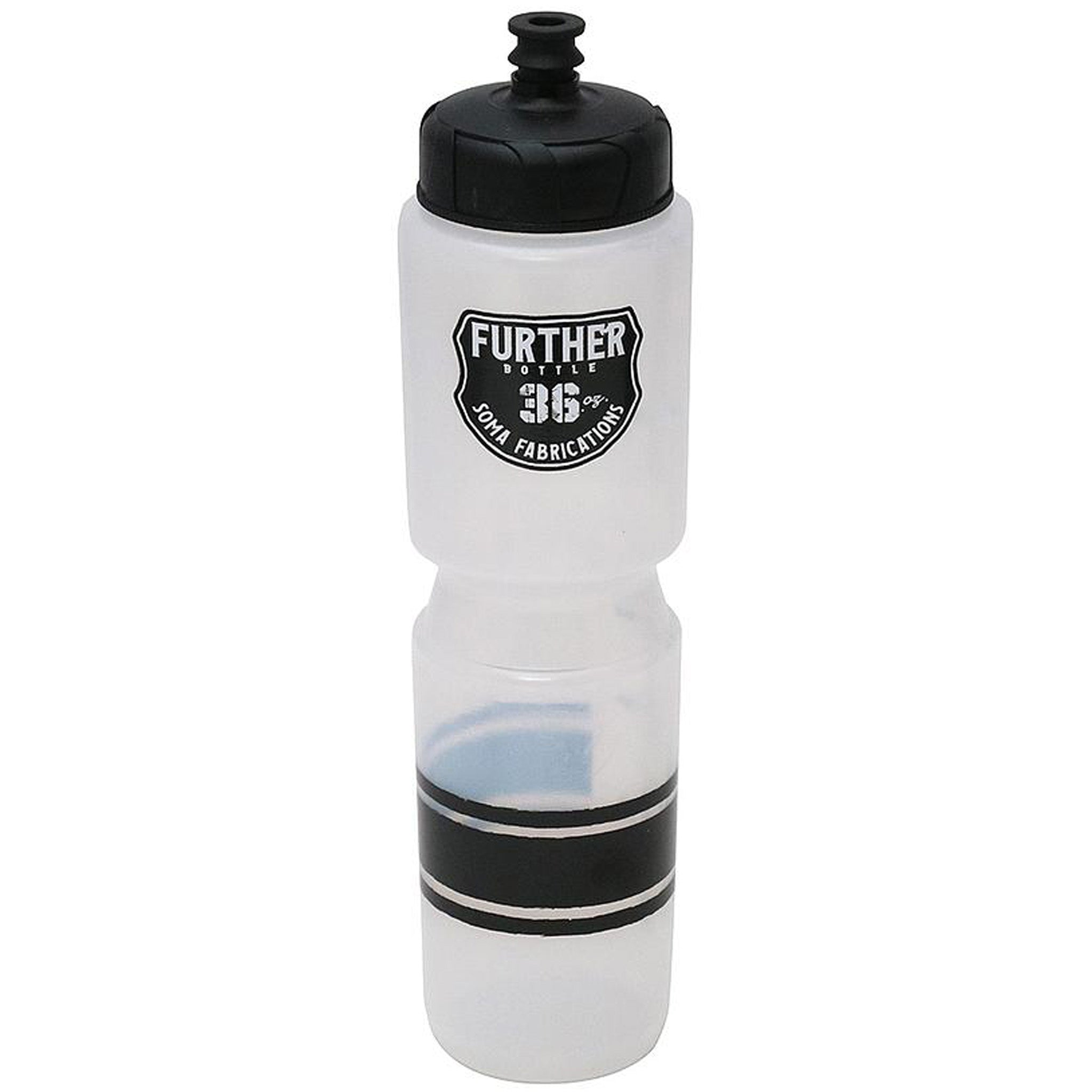 Soma Further Soft Bite Water Bottle 36oz BPA-Free LDPE, Push/Pull & Auto Seal Options, Ideal for Bikepacking, Touring & Randonneuring