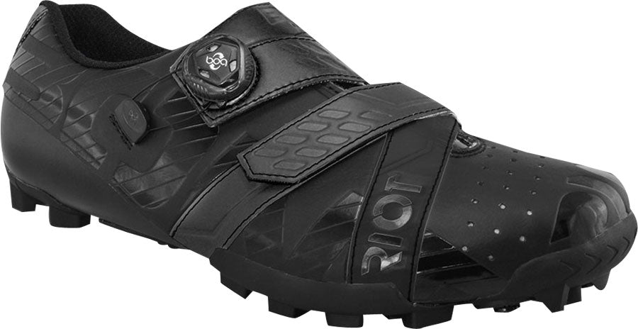 Mountain Bike Shoes BONT Riot MTB+ BOA Cycling Shoe: Euro 36, Black Replaceable Sole Guards
