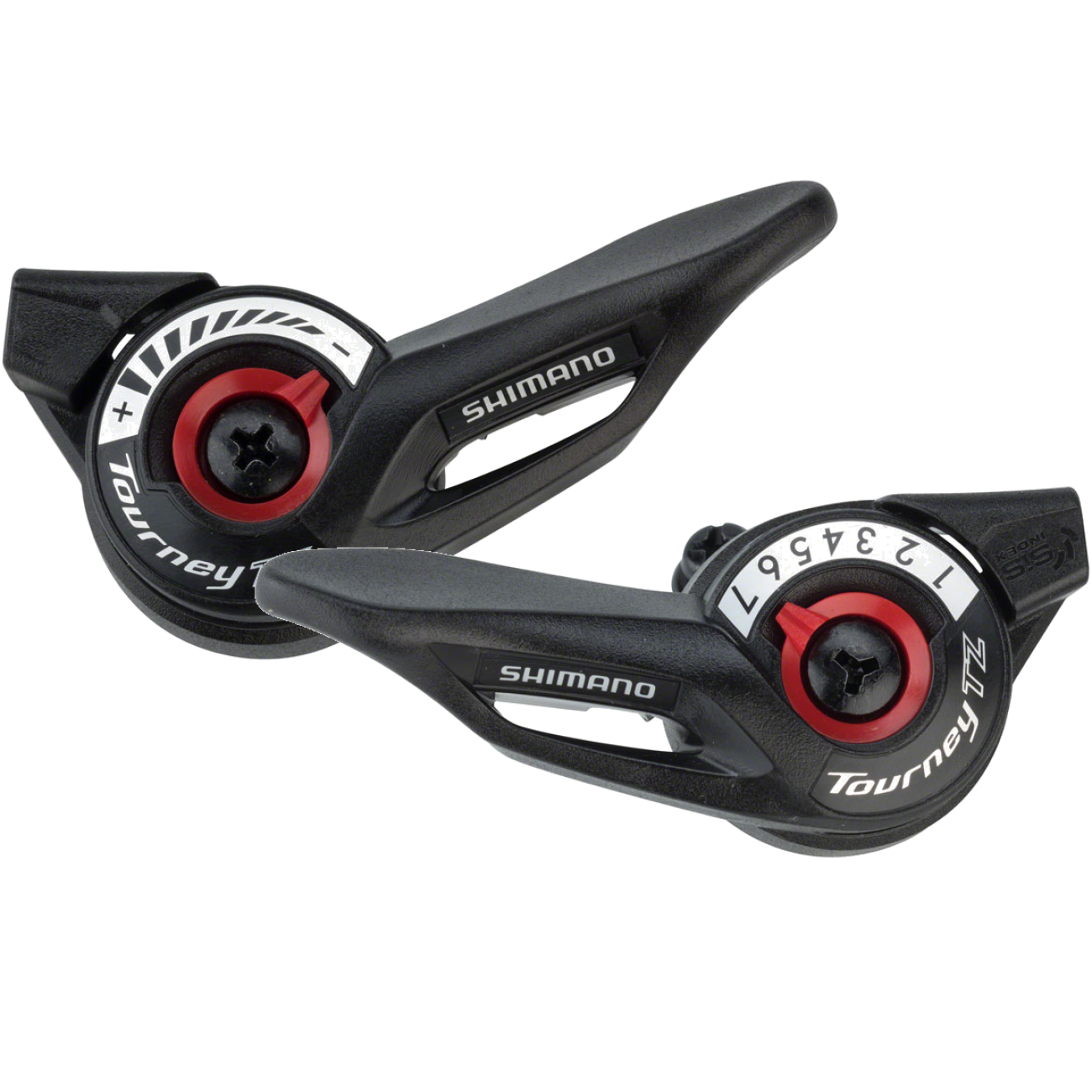 Shimano Tourney SL-TZ500 3 & 7-Speed Thumb Shifters Bundle - Optical Gear Display, Reliable Drivetrain Components