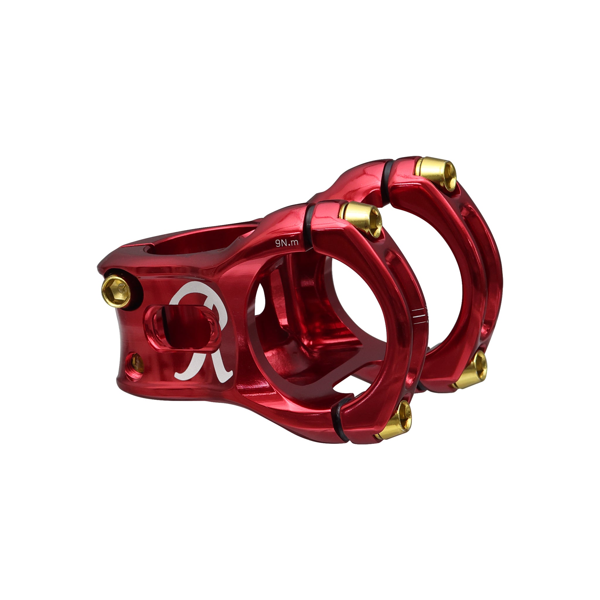 Spank Split 35 Rainier Beer Stem, Red with Gold Top Cap