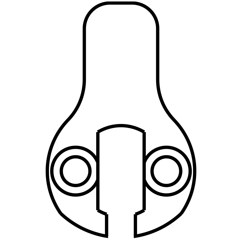 Sargent 13-0097 Mortise Cylinder Cam, Wide Standard Straight