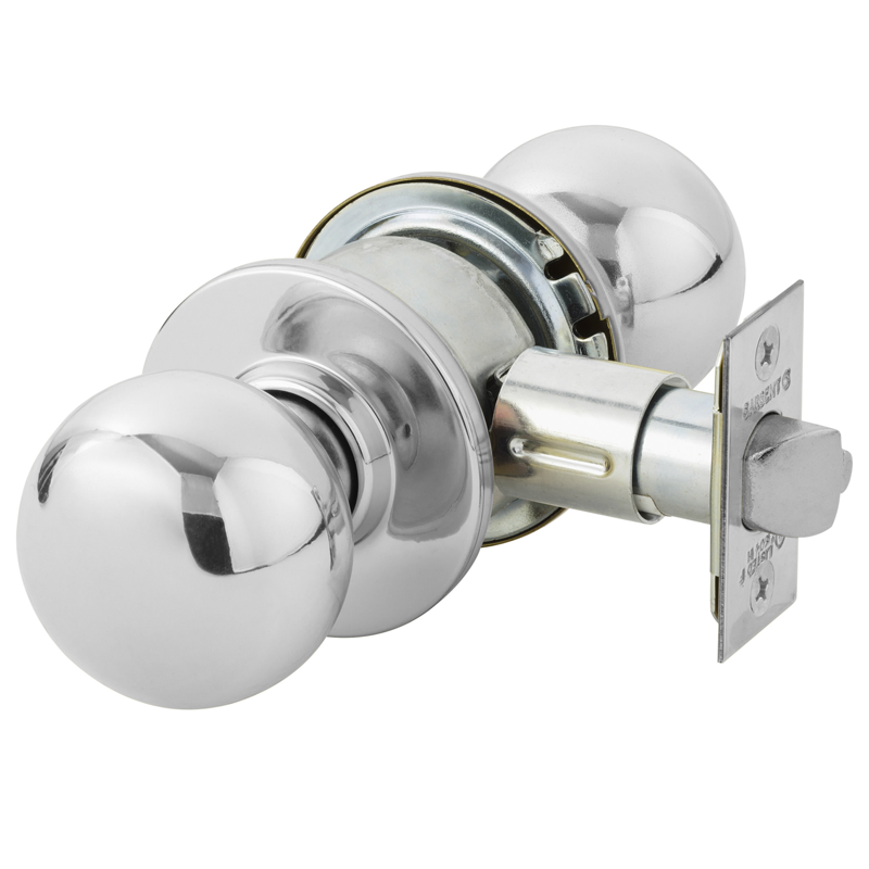 Sargent 6U15 Medium-Duty Cylindrical Knob Lock - Passage Function, O Rose, B Knob