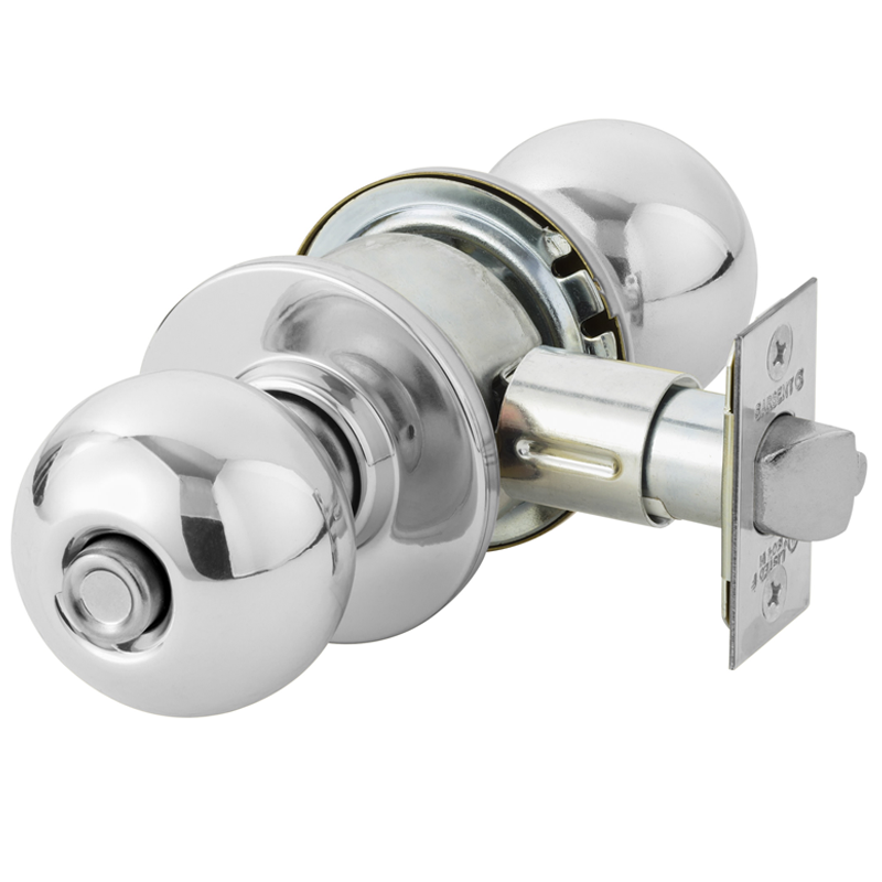 Sargent 6U65 6 Line Medium-Duty Cylindrical Knob Lock, O Rose, B Knob - Privacy/Bathroom Function
