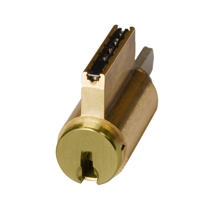 Sargent C10-1-RA-US4-KD Lever Cylinder, RA Keyway, 6 Pin Keyed Random, [2] Keys, For Cylindrical Lock Series 10, 7, 6500 and 7500 Line, Satin Brass