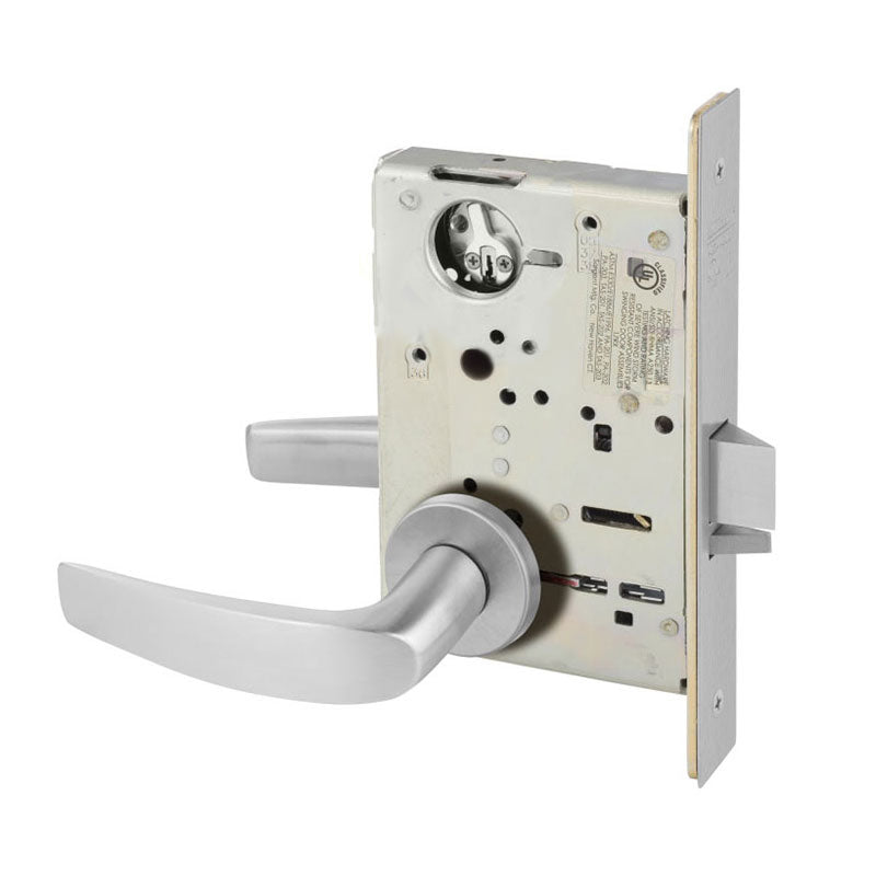 Sargent 8215-LNB Passage or Closet Mortise Lock, B - Lever, LN - Rose, Field Reversible, Grade 1