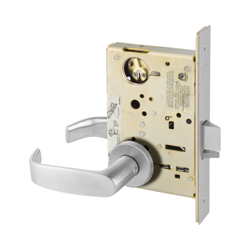 Sargent 8215-LNL Passage or Closet Mortise Lock, L - Lever, LN - Rose, Field Reversible, Grade 1