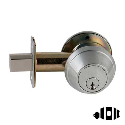 Schlage B663P6 Classroom Deadbolt, 2-3/4" Backset, Conventional 6 Pin Cylinder, Keyed Random, [2] Keys, Grade 1