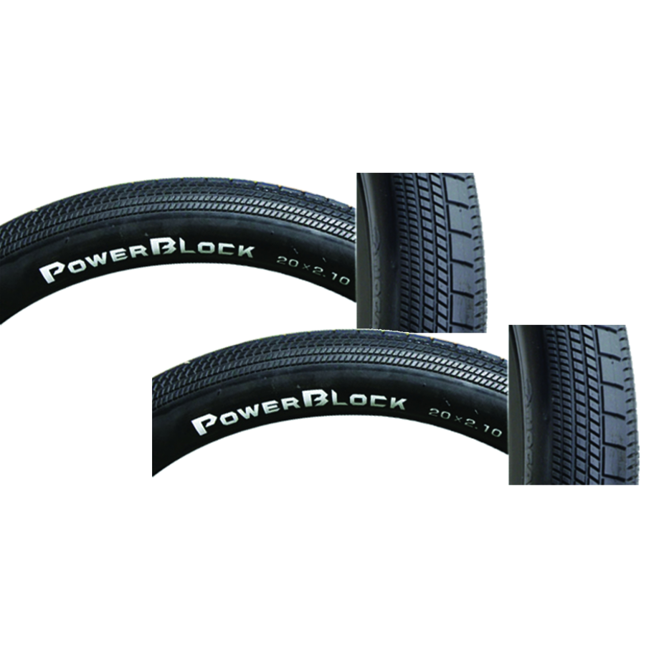 Pack of 2 Tioga Powerblock SSpec Tire 20 x 1.75 Clincher Folding Black BCIR0866