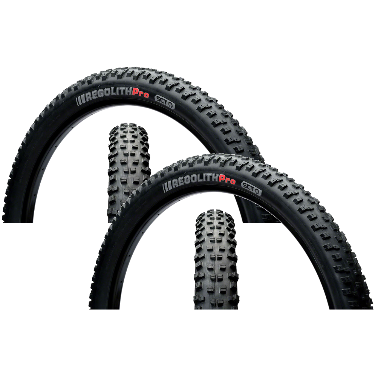 2 Pack Kenda Regolith Pro Tire 26 x 2.4 Tubeless Folding Black 120tpi SCT 052U5636