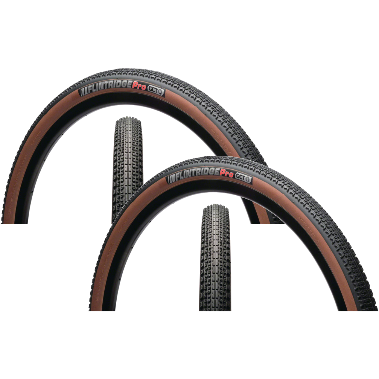 2 Pack Kenda Flintridge Pro Tire 700 x 40 Tubeless Folding Coffee Sidewall 7795032