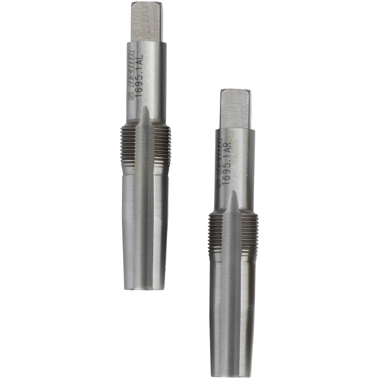 Unior Proprietary Left & Right Pedal Thread Repair Taps - Compatible with Custom Pedal Inserts