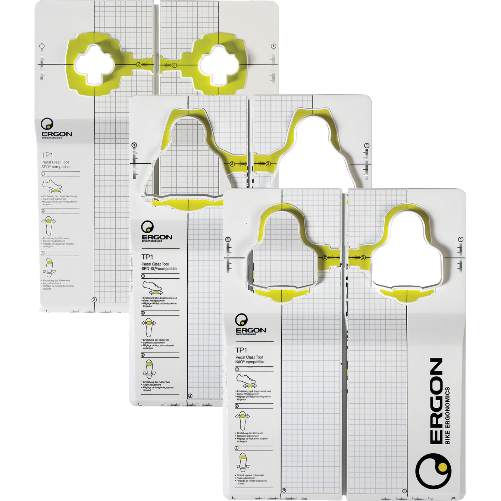 Ergon Cleat Fitting Tools Bundle for Shimano SPD, SPD-SL & Look KEO | Precise Alignment & Pain-Free Pedaling