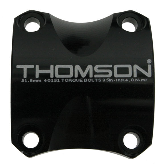 Thomson Stem Faceplate, X4, 31.8mm, Black