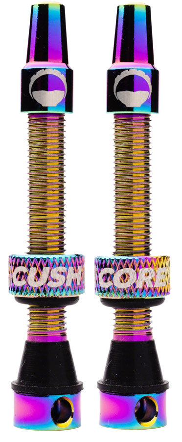 CushCore Tubeless Presta Valve Set - 55mm, Oil Slick