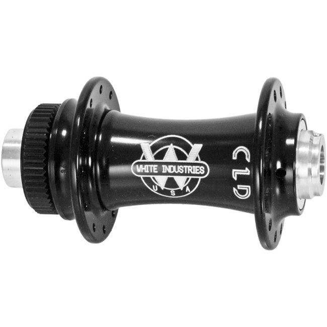 White Industries Front CLD TA Hub, 12x100mm 28h, Black
