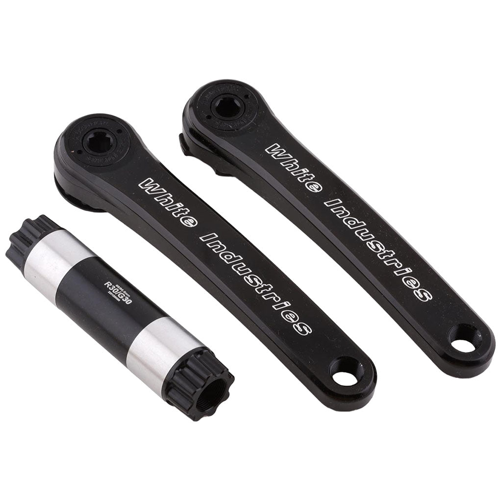 White Industries G30 Gravel Cranks, 30mm Spindle, 172.5mm, Black