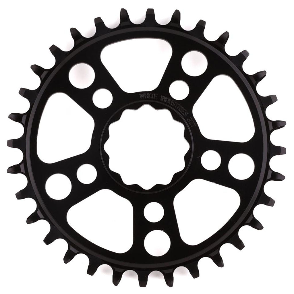 White Industries MR30 TSR 1x Chainring (0mm Offset) 32T, Black