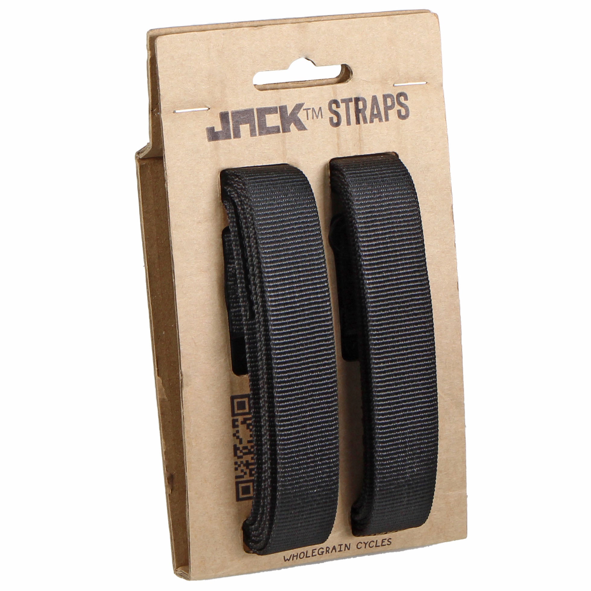 Wholegrain Cycles Jack Straps, Nylon with Buckle, Black