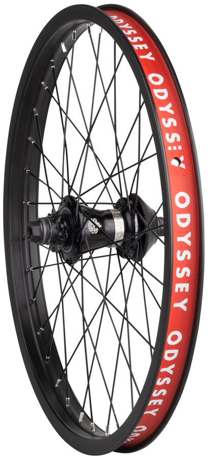 Odyssey Quadrant 20-Inch Rear Bicycle Wheel | Rim Brake, Clutch V2 Freecoaster Hub, 14x110mm Axle, Durable Aluminum, Clincher, Left/Right Drive Options