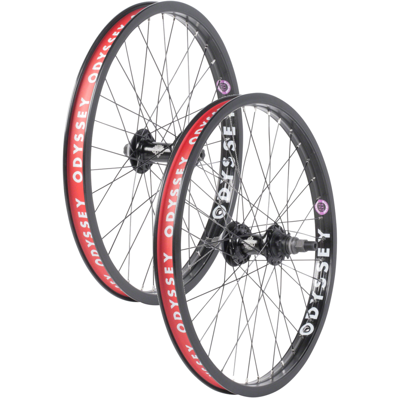 Odyssey Quadrant Alloy 20in Front & Rear Wheel Set Lightweight BMX Rim Brake Clincher Wheels