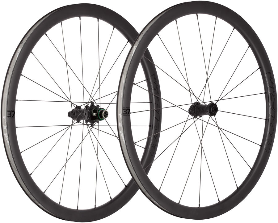 Vision Metron 37 TL Wheelset, Tubeless 700c, 21/24H Spoke Count, Disc Brake, Center Lock Rotor Mount – Black