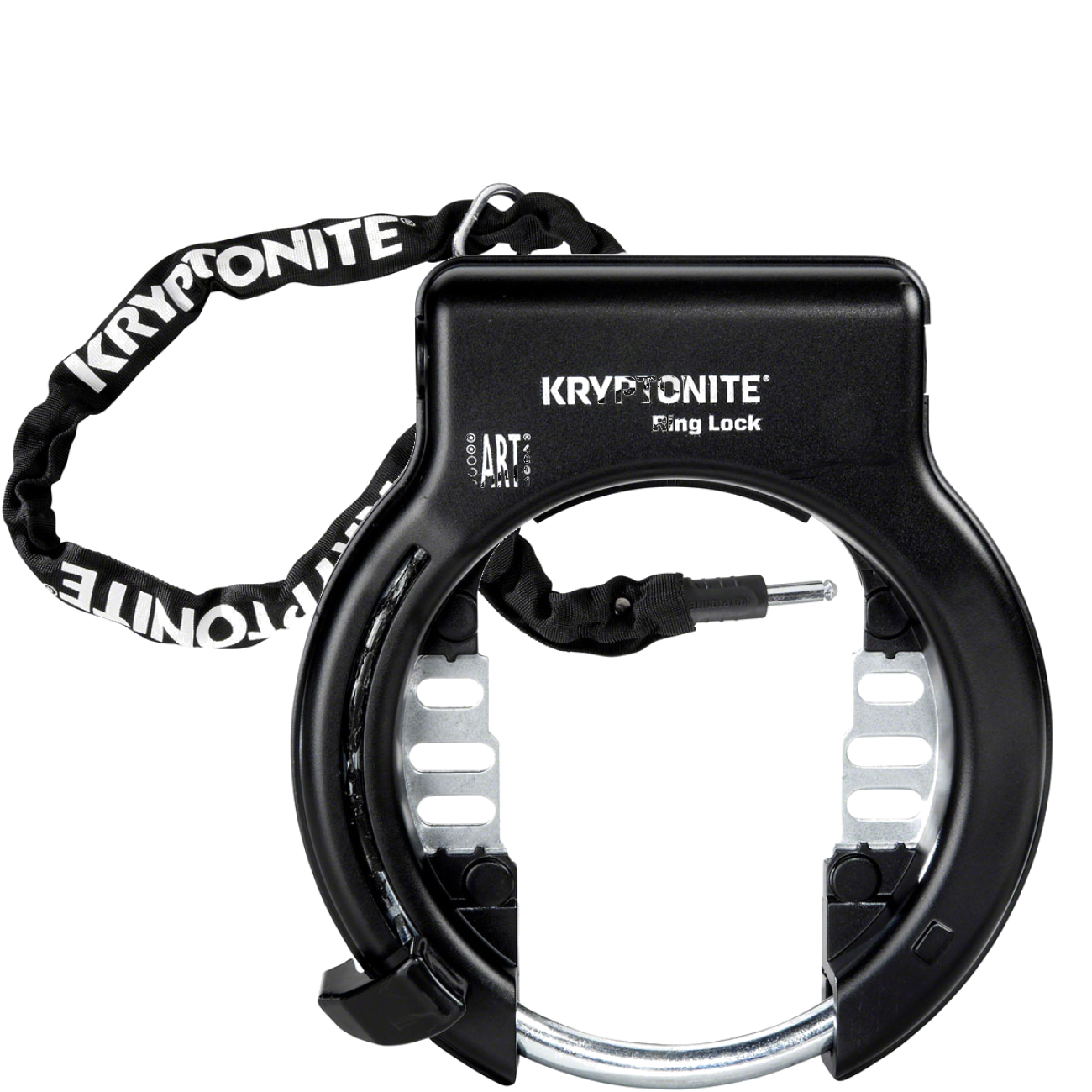 Kryptonite Bike Wheel Lock Bundle 5.5mm Plug-In Chain & Flexible Mount, E-Bike Approved Security