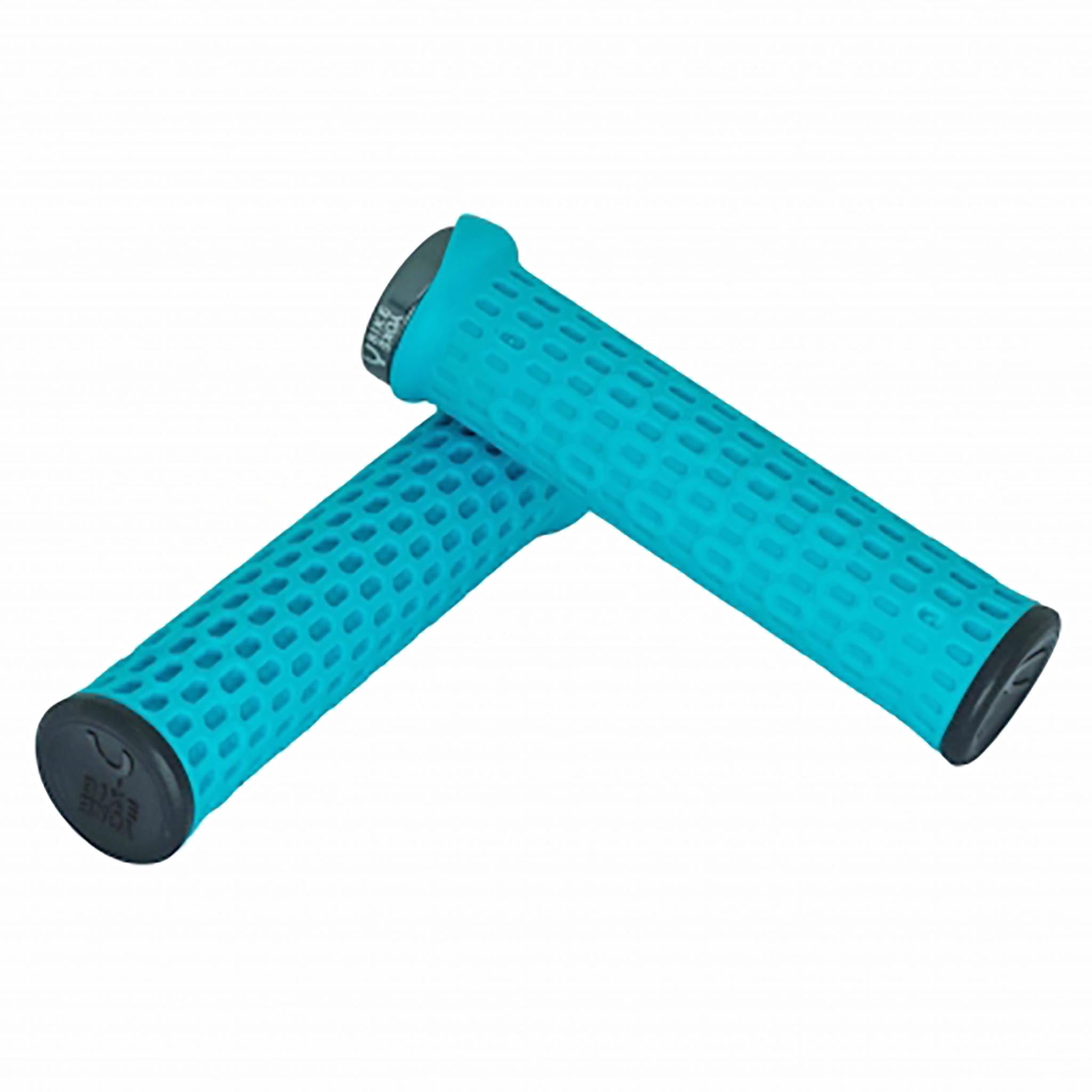 Bike Yoke Grippy Round Handlebar Grips – Rubber Honeycomb Texture, Offset Design, Damping Support, 31mm Diameter, Multi-Color Options