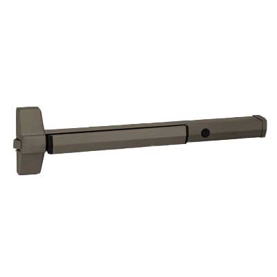 Accentra (Yale) 7105-48-613E Rim Exit Bar, Wide Stile Pushpad, 48" Device, Less Trim, Cylinder Dogging, Less Cylinder, Grade 1, Non-Handed, Dark Oxidized Bronze