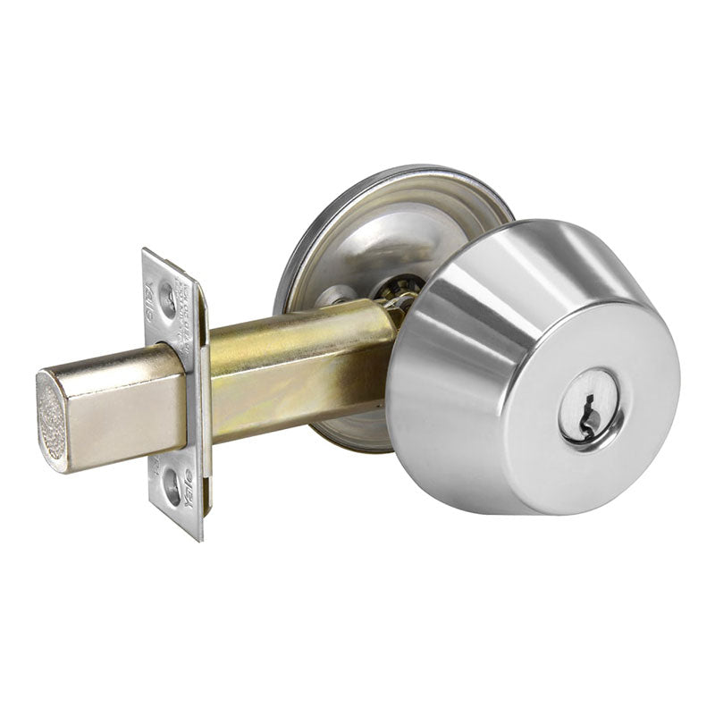 Accentra (Yale) D112-SC-KD Single Cylinder Deadbolt, Grade 1, 2 3/4‟ Backset, 2 1/4‟ x 1‟ Face, Schlage ‟C‟ Keyway, Keyed Random
