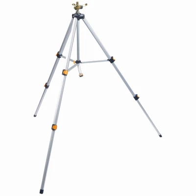 Metal Tripod Impulse Sprinkler Covering Five Thousand Eight Hundred Square Feet