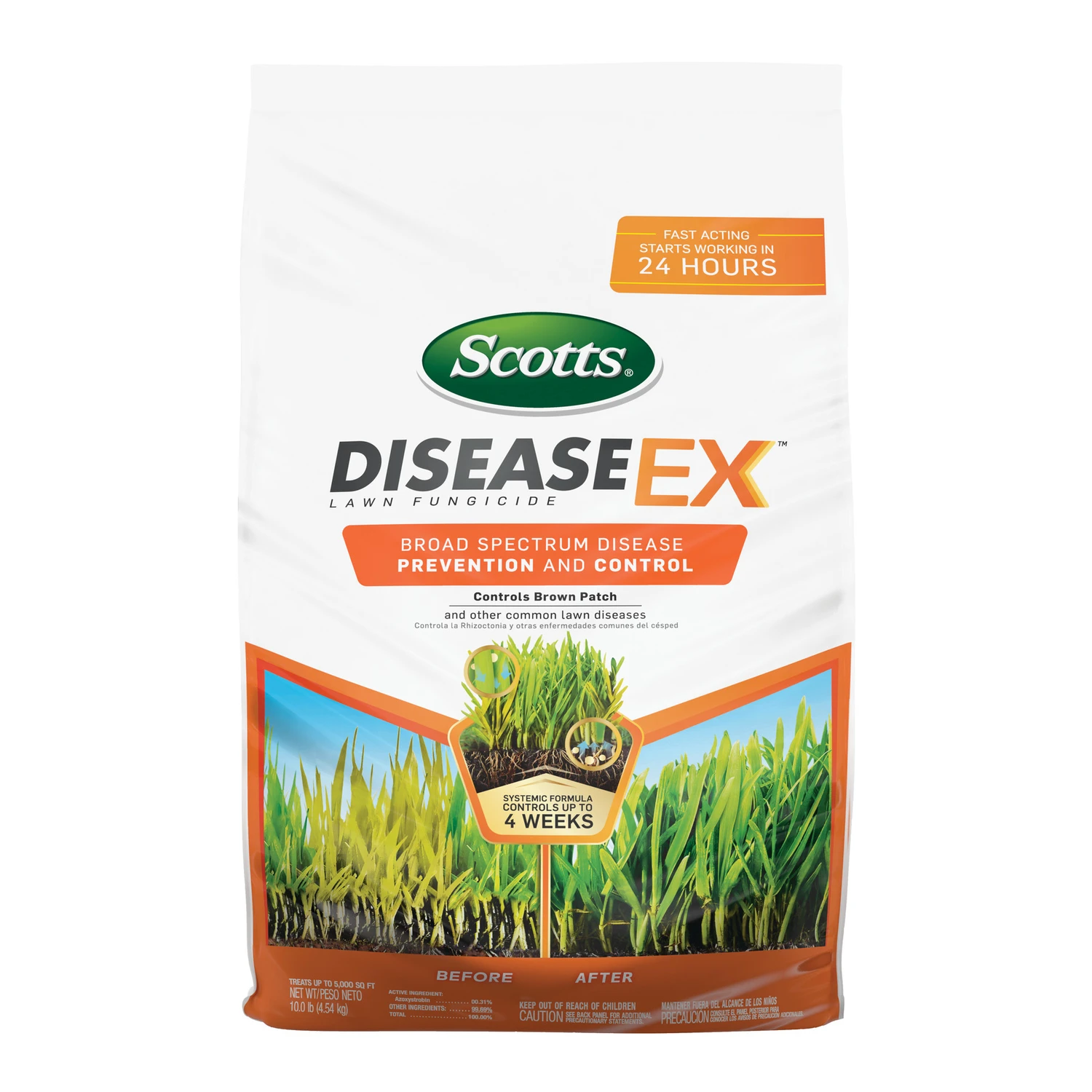 Diseaseex Lawn Fungicide, 10 Pounds, Controls Lawn Diseases Effectively