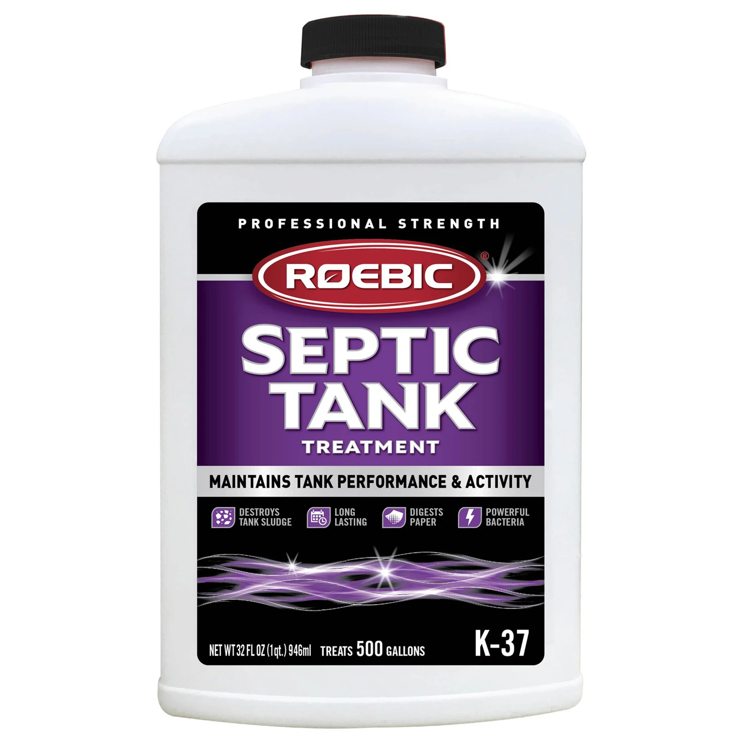 Septic Tank Treatment Liquid, One Quart Container For Waste Decomposition And Odor Control