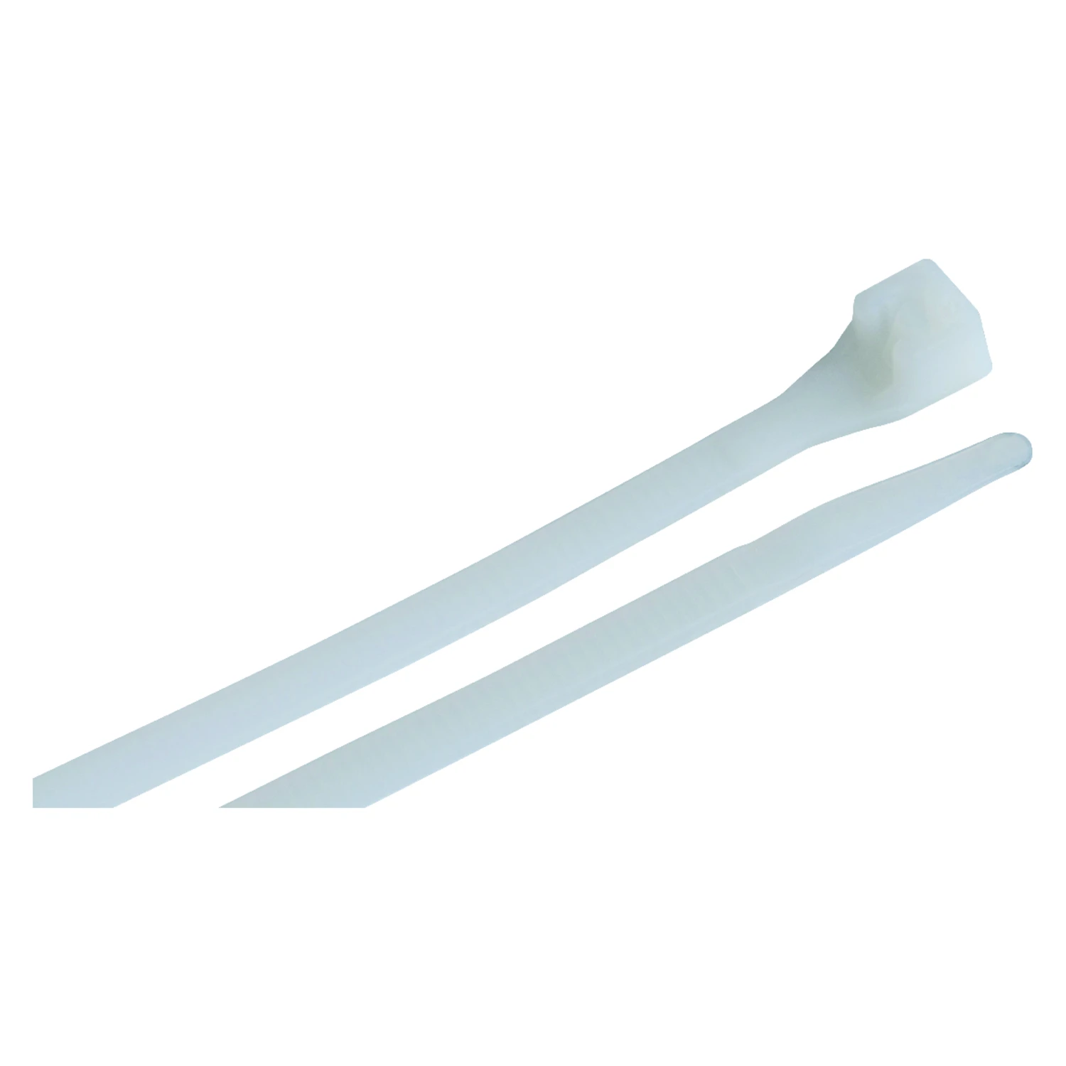 Cable Ties, White Nylon, 11 In., 100-pk.