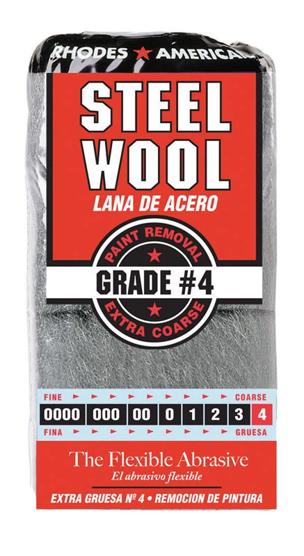 Steel Wool Pads, #4 Extra-coarse, 12-pk.