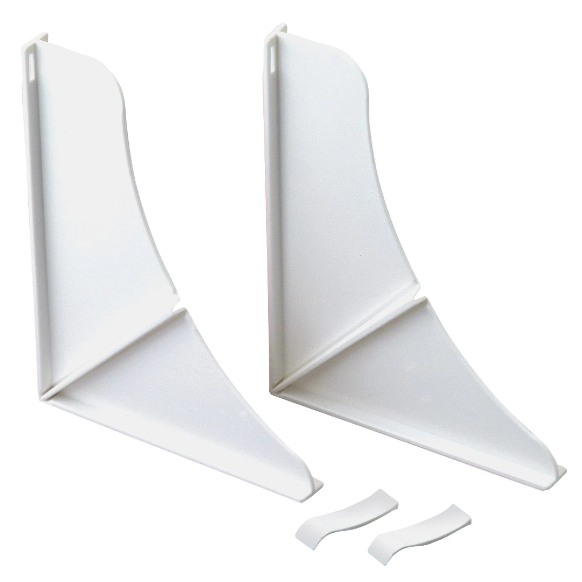 2-pack White Shower Splash Guards